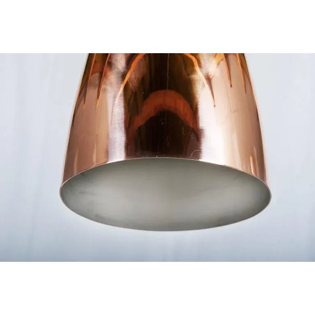 Mid-Century Modern Mid-Century Copper Bell Pendant by J. T. Kalmar For Sale - Image 3 of 6