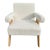 MCM White Boucle Chair For Sale