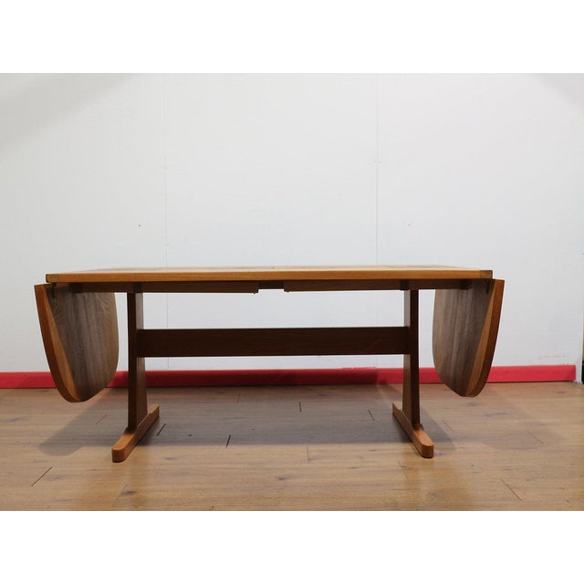 Mid Century Modern Vintage Teak and Danish Extending Dining Table by Ansager For Sale - Image 14 of 15