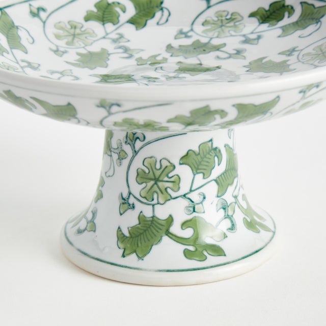 Kenneth Ludwig Chicago Imperial Foliage Compote Small For Sale - Image 4 of 5