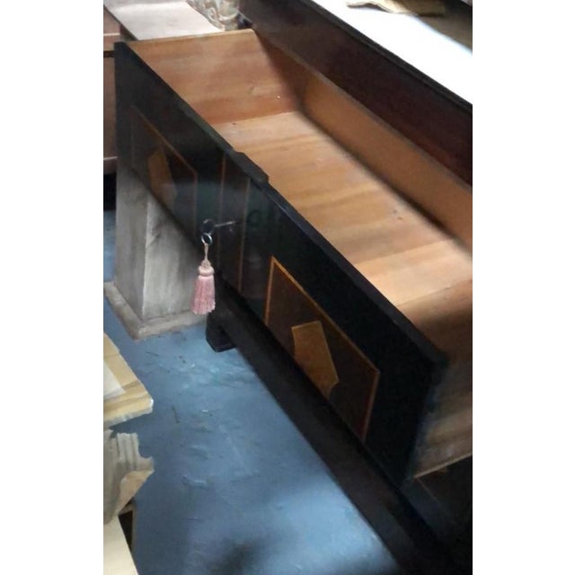 Brown Chest of Drawers. Italian Commode, 18th Century For Sale - Image 8 of 11