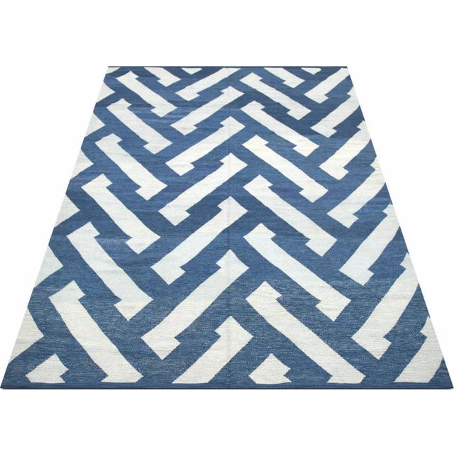 Contemporary Egyptian Kilim Rug For Sale - Image 4 of 5