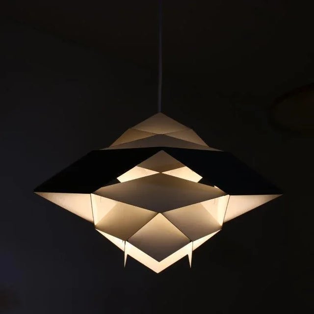 A beautiful hanging lamp designed by Preben Dahl and manufactured by Hans Folsgaard in Denmark around 1960. I have...