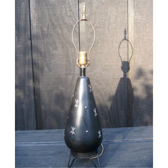 Atomic Era Starburst Table Lamp | Chairish