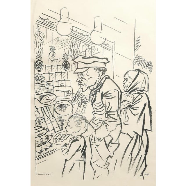 George Grosz, Hunger, 1924, Lithograph, Framed For Sale - Image 4 of 4