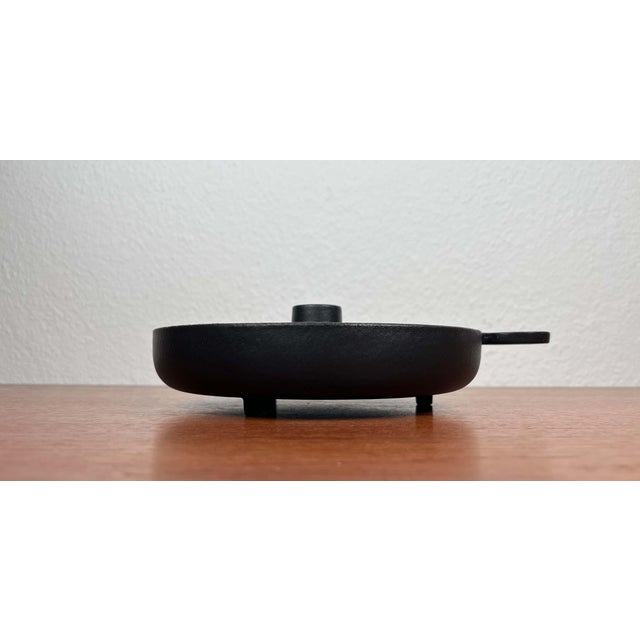 Mid-Century Modern Cast Iron Candle Holder by Timo Sarpaneva for Rosenlew of Finland, 1960s Original old version from...