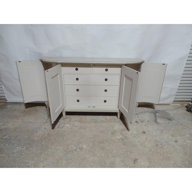Gustavian Style Unique 4 Door Sideboard For Sale - Image 4 of 12