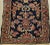 Navy Blue Early 1900s Persian Lilian Runner, Handwoven Allover Floral Design, Navy & Red, 3’ X 7’ For Sale - Image 8 of 12