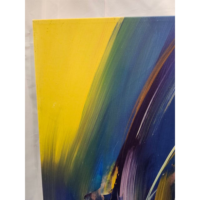 Abstract Abstract Painting by Columbian Artist Francisco Silva For Sale - Image 3 of 7