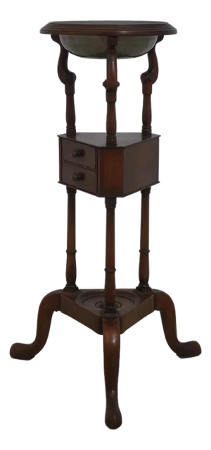 1950s Kittinger Colonial Williamsburg Cw-5 Mahogany Basin Stand