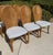 Vintage Rattan Pencil Reed Dining Chairs, a Set of 6 With New Schumacher Upholstery For Sale In San Diego - Image 6 of 12