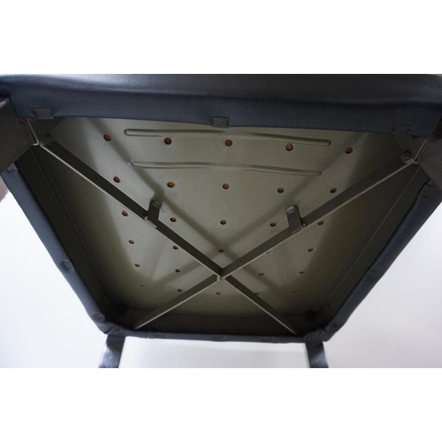 Art Deco Machine Age Industrial Chrome & Leatherette Dining Chairs, 1950s, Set of 4 For Sale - Image 15 of 16