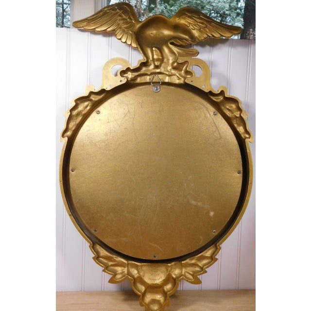 Vintage Syroco 4010 Eagle Mirror Federal Style Convex Wall Mirror Excellent Condition Celebrate u.s. 250th Anniversary For Sale - Image 9 of 17