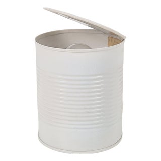 Pop Art White Metal Can Table Lamp by Vrieland, 1970s For Sale