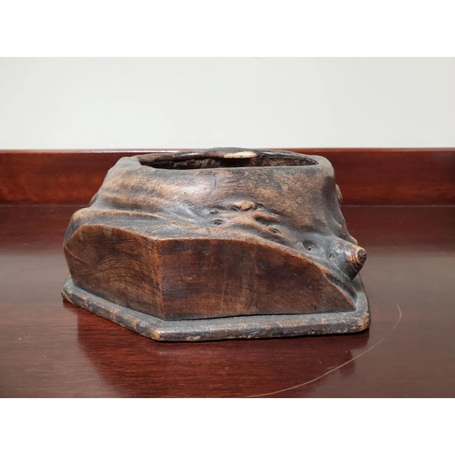1900 1909 Japanese Wooden Ikebana Container Chairish