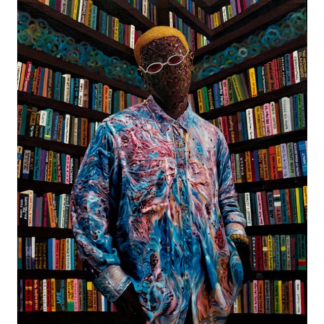 School of Thought 1, Oil and Acrylic Painting on Canvas, 2021 For Sale