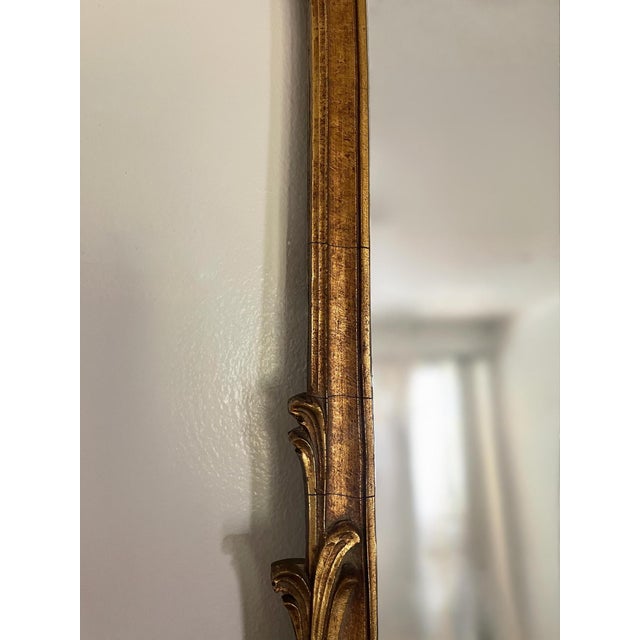 Gold Antique French Rococo Giltwood Mirror For Sale - Image 8 of 11