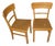 Vintage Frankfurt Style Kitchen Chairs in Wood and Cork, 1950s, Set of 2 For Sale