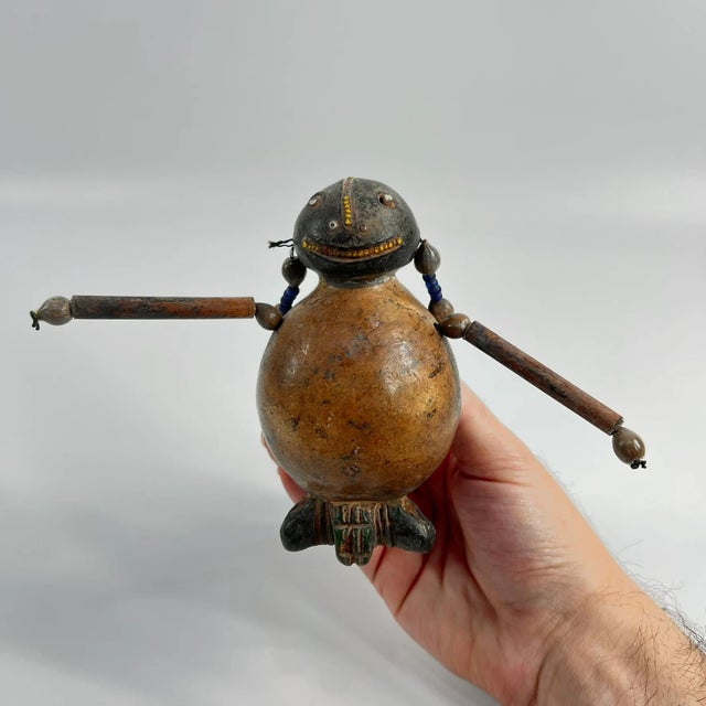 Brown Early 20th Century Tikar Clay House God 5inch Cameroon For Sale - Image 8 of 9