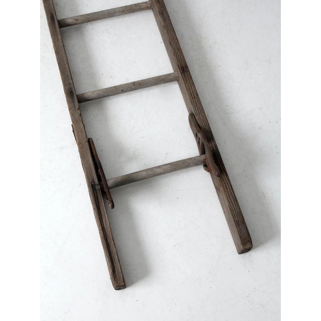 Wood Antique Picking Ladder For Sale - Image 7 of 11