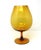 Glass Large 12-Inch Italian Empoli Amber Glass Brandy Snifter - 1960s For Sale - Image 7 of 9