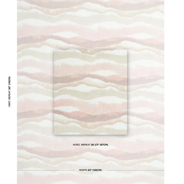 Only a true warp print could achieve the ethereal effect that makes this soft horizontal stripe fabric so unique. Made of...