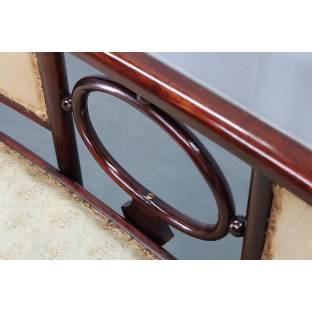 Art Nouveau Fledermaus Sofa and Armchair attributed to Josef Hoffmann for Fischel, 1890s, Set of 2 For Sale - Image 10 of 18