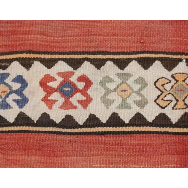 Mid 19th Century Bold Early 20th Century Zarand Kilim Runner For Sale - Image 5 of 5