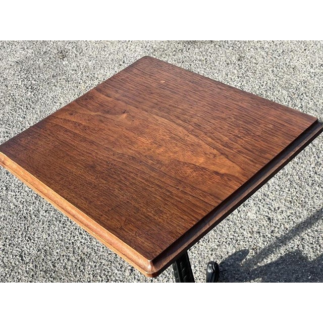 Industrial Factory Edwardian Metal Cast Iron & Wood Machinists Tables, Set of 3 For Sale - Image 14 of 18