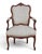 French Antique Swedish Louis XV Style Beechwood Fauteuil Arm Chairs - 1 of 2 For Sale - Image 3 of 5