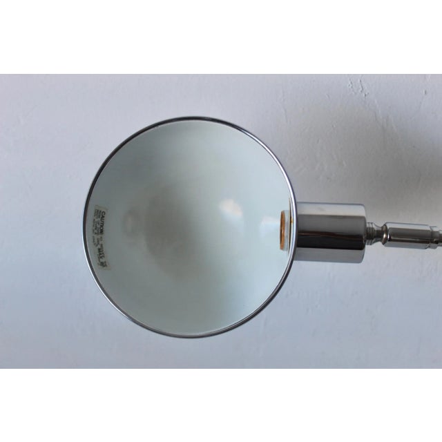 Sergio Asti Style Boom Arm Desk Lamp in Polished Chrome For Sale - Image 11 of 12