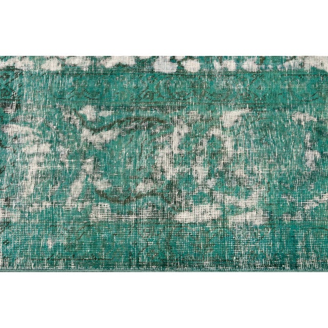1960s Mid 20th Century Vintage Overdye Rug For Sale - Image 5 of 12