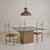 An Italian mirror and glass dining table attributed to Gavina, designed in 1975. A thick rectangular glass top, with...