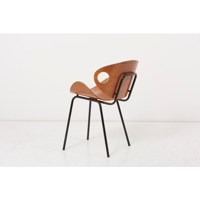 1950s Set of Chair and Stool by Olof Kettunen for Merivaara, Finland, 1950s For Sale - Image 5 of 13