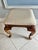 Queen Anne Vintage Traditional Queen Anne Style Vanity Stool / Foot Stool For Sale - Image 3 of 6