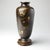 19th Century Japanese Meiji Bronze Vase, Mixed-Metal Inlay, Mandarin Ducks and Prunus, Signed, With Stand For Sale - Image 11 of 12