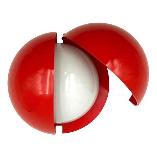 Mod. Lampira Red Sconce by Gianemilio Piero and Anna Monti for Fontana Arte, Italy, 1970 For Sale