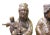 1980s Chinese Bronze Metal SanXing ( 3 Deities ) Fu Lu Shou Statue Set For Sale - Image 5 of 10