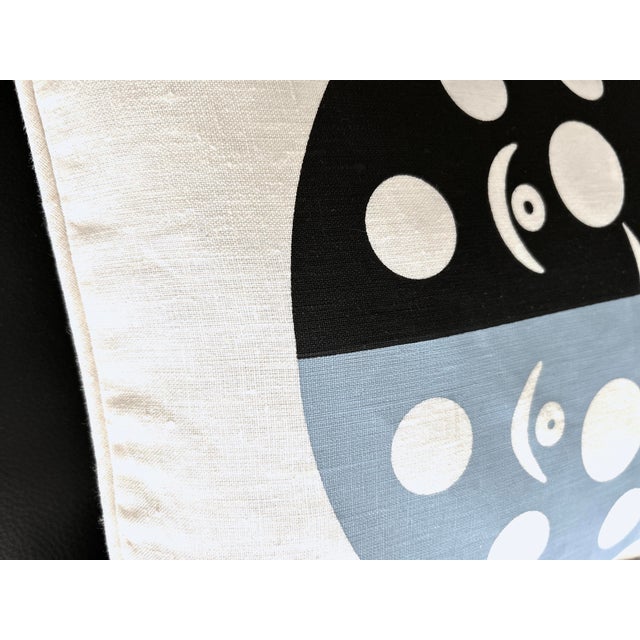 Textile Early 2000s Maximo Alexander Girard "House" & "Moon" 17 X 17 Linen Pillows - Pair For Sale - Image 7 of 14