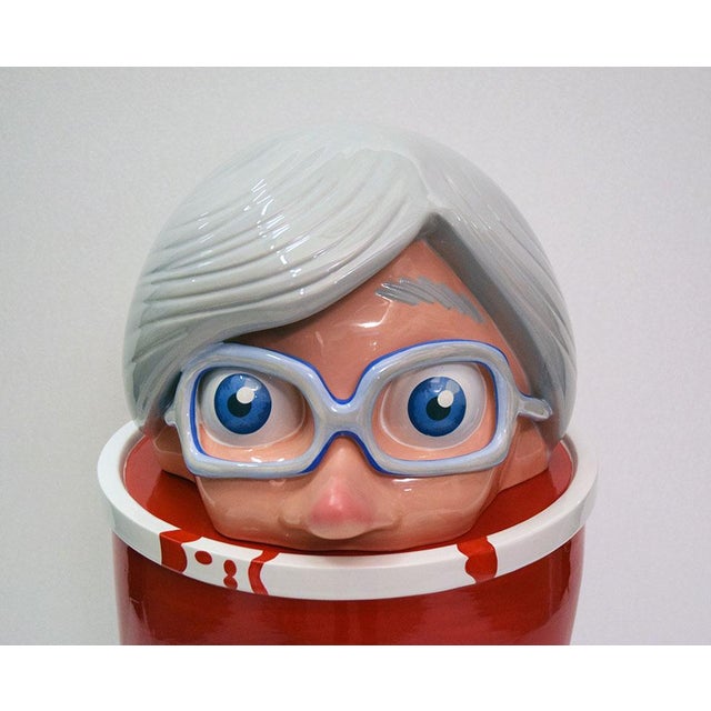 Early 21st Century Large Andy Warhol Ceramic Figure by Massimo Giacon for Superego, 2000s For Sale - Image 5 of 10
