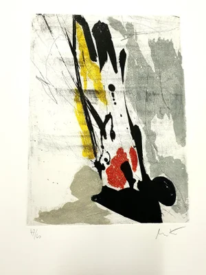 Jean Miotte - Abstract Composition - Etching 1994