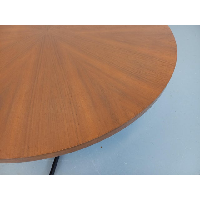 Large Vintage Scandinavian Style Coffee Table in Teak and Black Metal, 1960s For Sale - Image 9 of 18