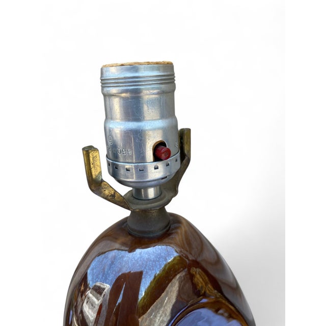 Ceramic 1950s Asian Ceramic Table Lamps With 22k Gold by Lampcrafts - a Pair For Sale - Image 7 of 9