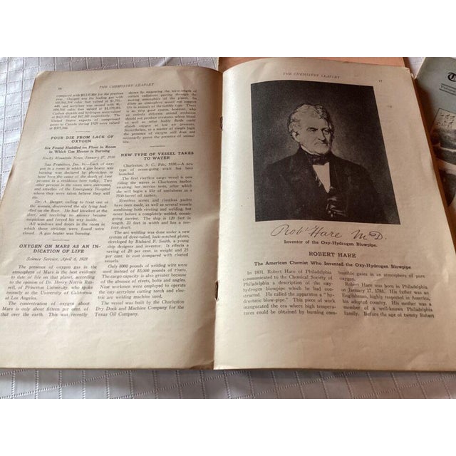 1930s The Chemistry Leaflet, Volume v 1931, Ten Weekly Issues, 32 Pages Per Issue For Sale - Image 5 of 7