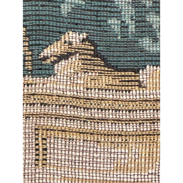 Vintage French Aubusson Style Jacquard Tapestry, 1980s For Sale - Image 11 of 16