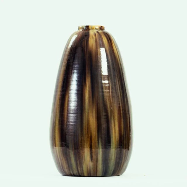 Large Dutch Art Deco Vase by De Rijn Pottery, 1920 For Sale - Image 9 of 9