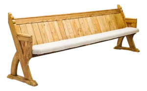 Antique Church Pew Bench, 1890s