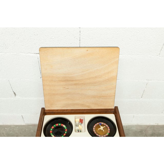 1960s Atypical Bedside Table with Compass Legs, 1960s For Sale - Image 5 of 18