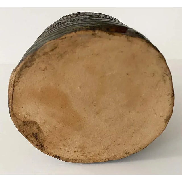 Contemporary Vintage Pottery Vase For Sale - Image 3 of 6
