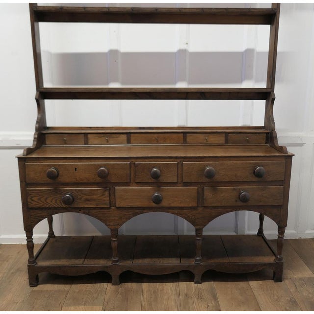 Georgian Country Oak Cottage Dresser For Sale - Image 9 of 11
